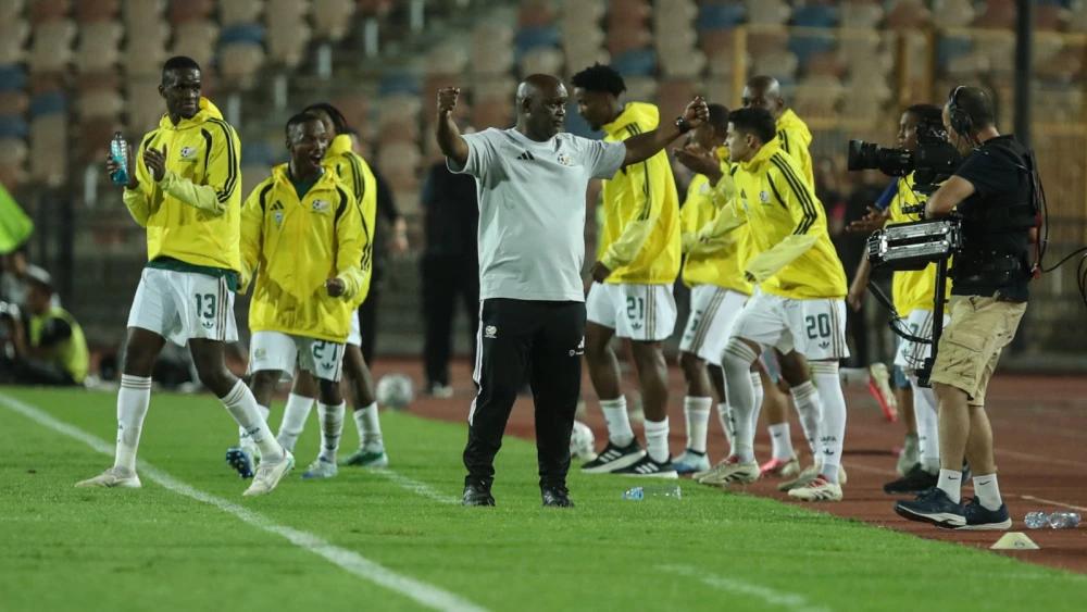 Pitso Mosimane praises 'all the young ones' after Bafana Bafana win in Egypt